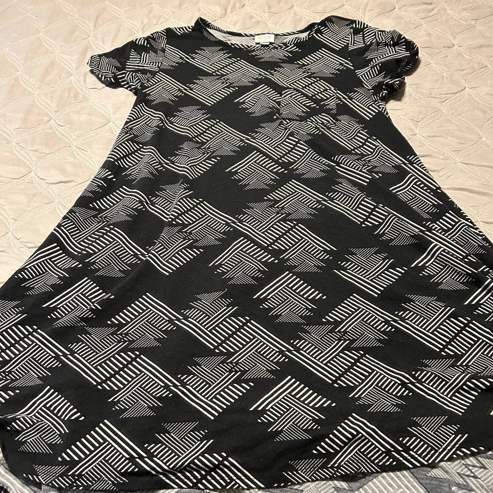 LuLaRoe Dress Black White